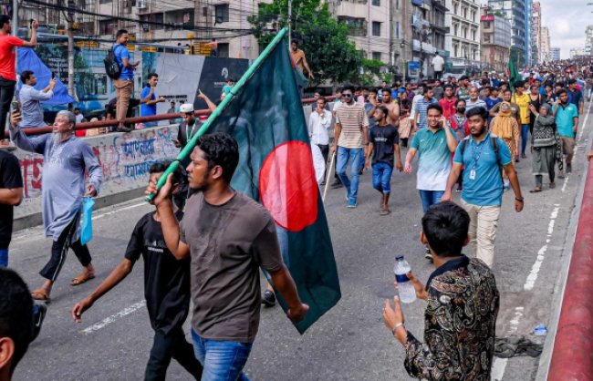 Pro-democracy protest in Bangladesh